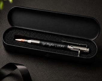 Personalized Bolt Action Bullet Pen, Police Officer Gift, Police Academy Graduation Gift, Law Enforcement Gift for Men