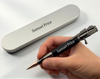Bolt Action Pen – Personalized Police Officer Gift from Family