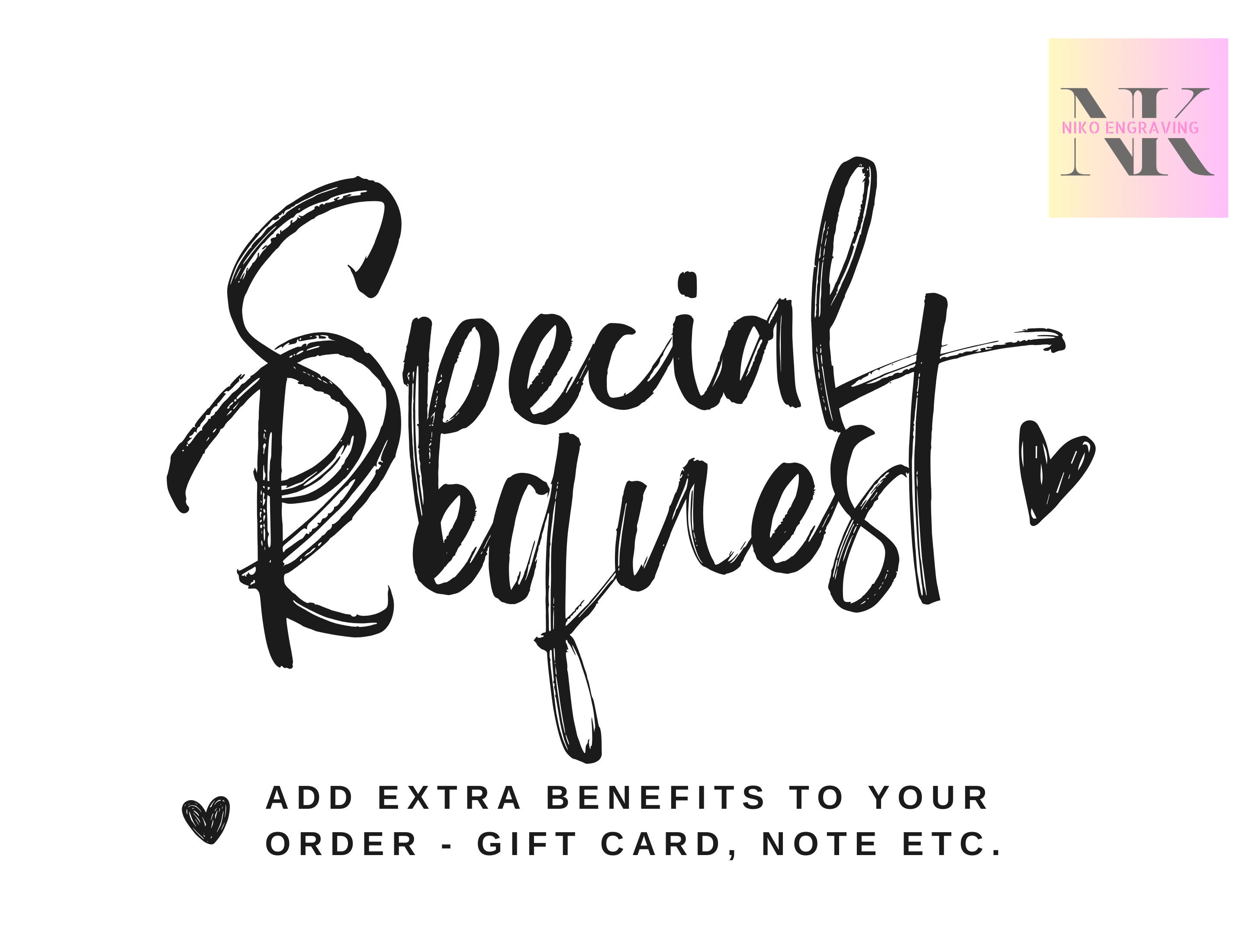 Special Request Examples Special Request - Etsy