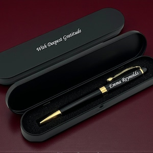Personalized Engraved Pen with Name | Custom Pen Gift for Birthday, Wedding, Graduation, or Fathers Day | Pen for Him or Her