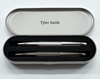 Engraved Gunmetal Ballpoint Pen - Personalized Military Gift