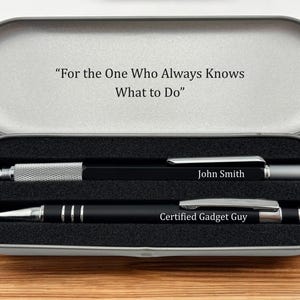 Engraved 6-in-1 Multitool & Stylus Pen Set – Personalized Gift for Him, Custom Pen for Dad, Brother, Husband, Grandpa