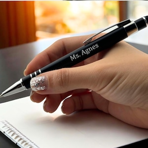 Stylo pour enseignant personnalisé : cadeau de remerciement gravé personnalisé, appréciation de l'enseignant, cadeau de directeur d'école, cadeau de mentor, cadeau de fin d'année