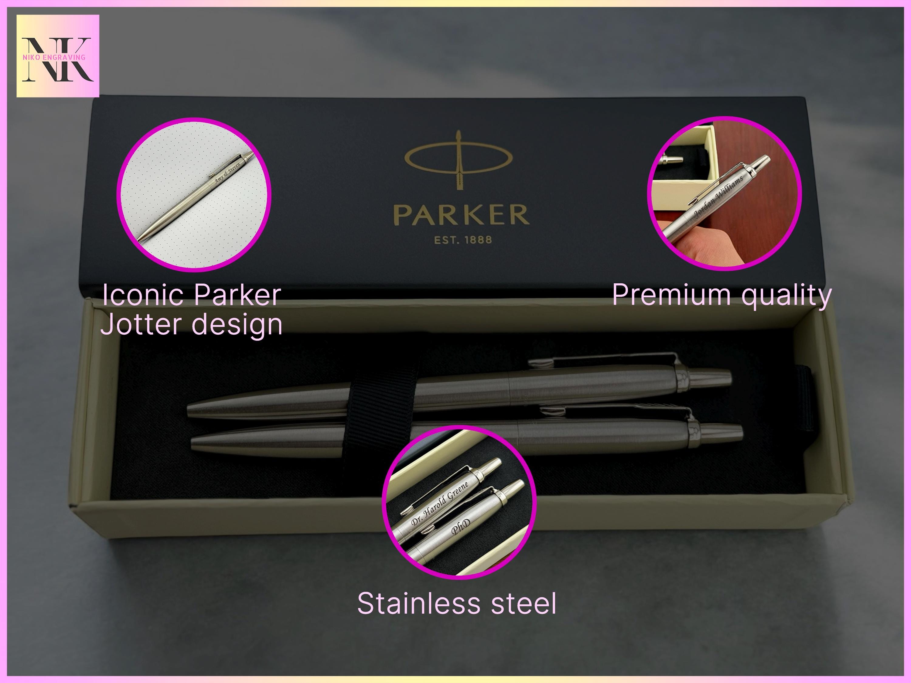 Custom Engraved Parker Jotter Ballpoint Pen, Personalized Pen Birthday Gift, Birthday Gift for Husband and Wife, Custom Family Gift