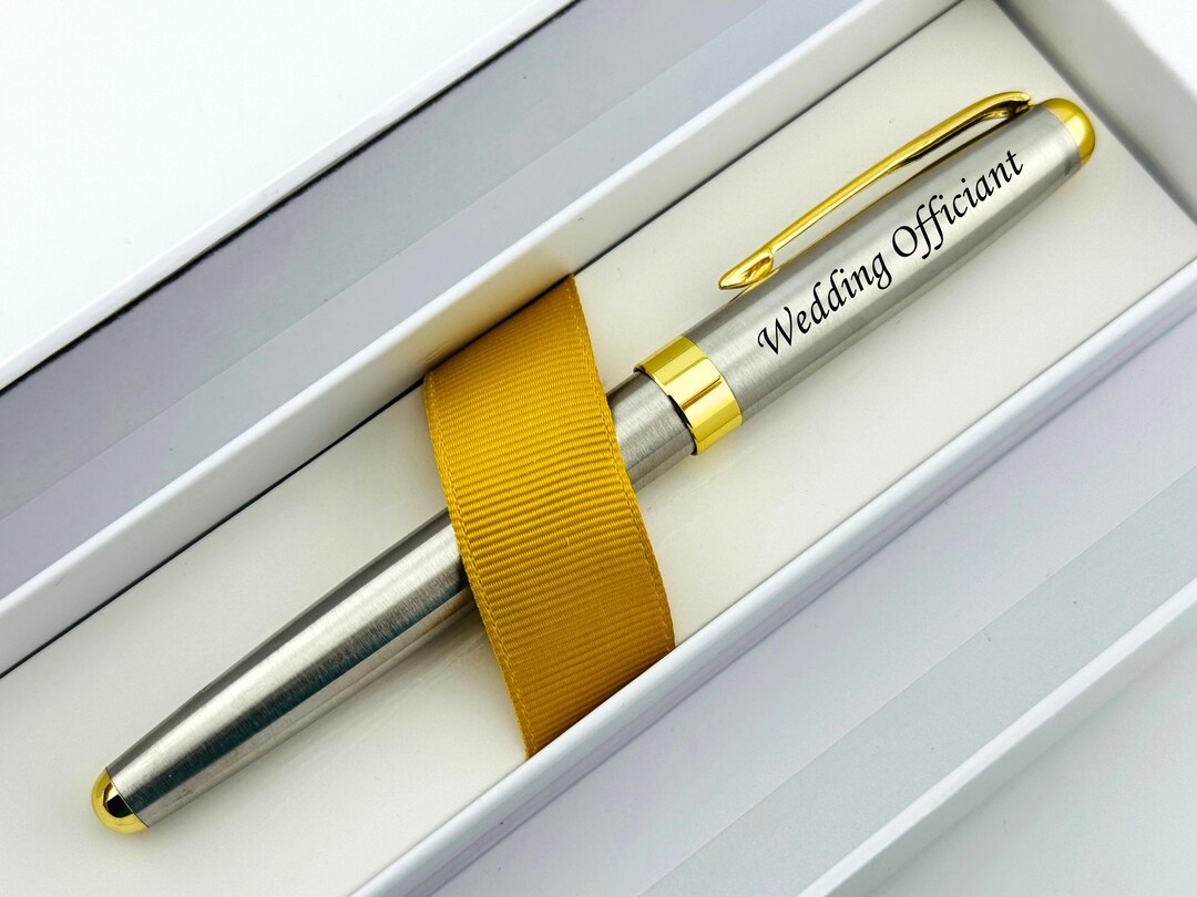 Personalized Pen for Wedding Officiant – Engraved Thank You Gift - Etsy