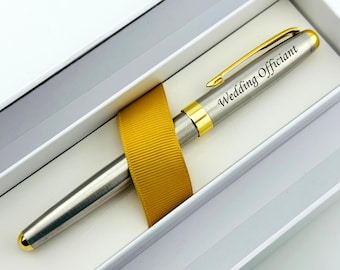 Personalized Pen for Wedding Officiant – Engraved Thank You Gift