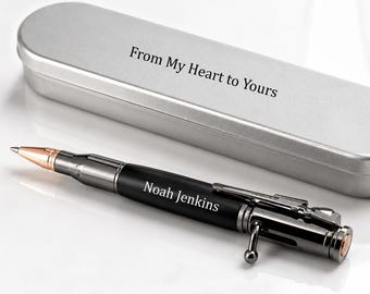 Engraved Bullet Pen for Police Officer – Personalized Law Enforcement Gift
