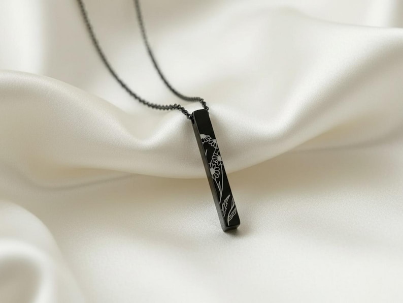 Graduation Name Necklace - 3D Bar Pendant for Her - Etsy