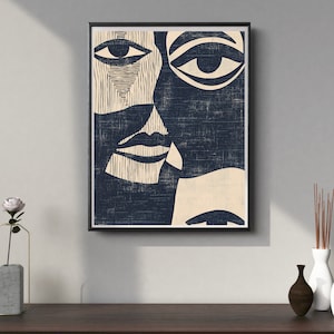 Split Views | Printable Art | Wall Art | Tribal Wall Art | Girl African American Art | Printable Wall Art | Abstract Art | AfroCentric Art