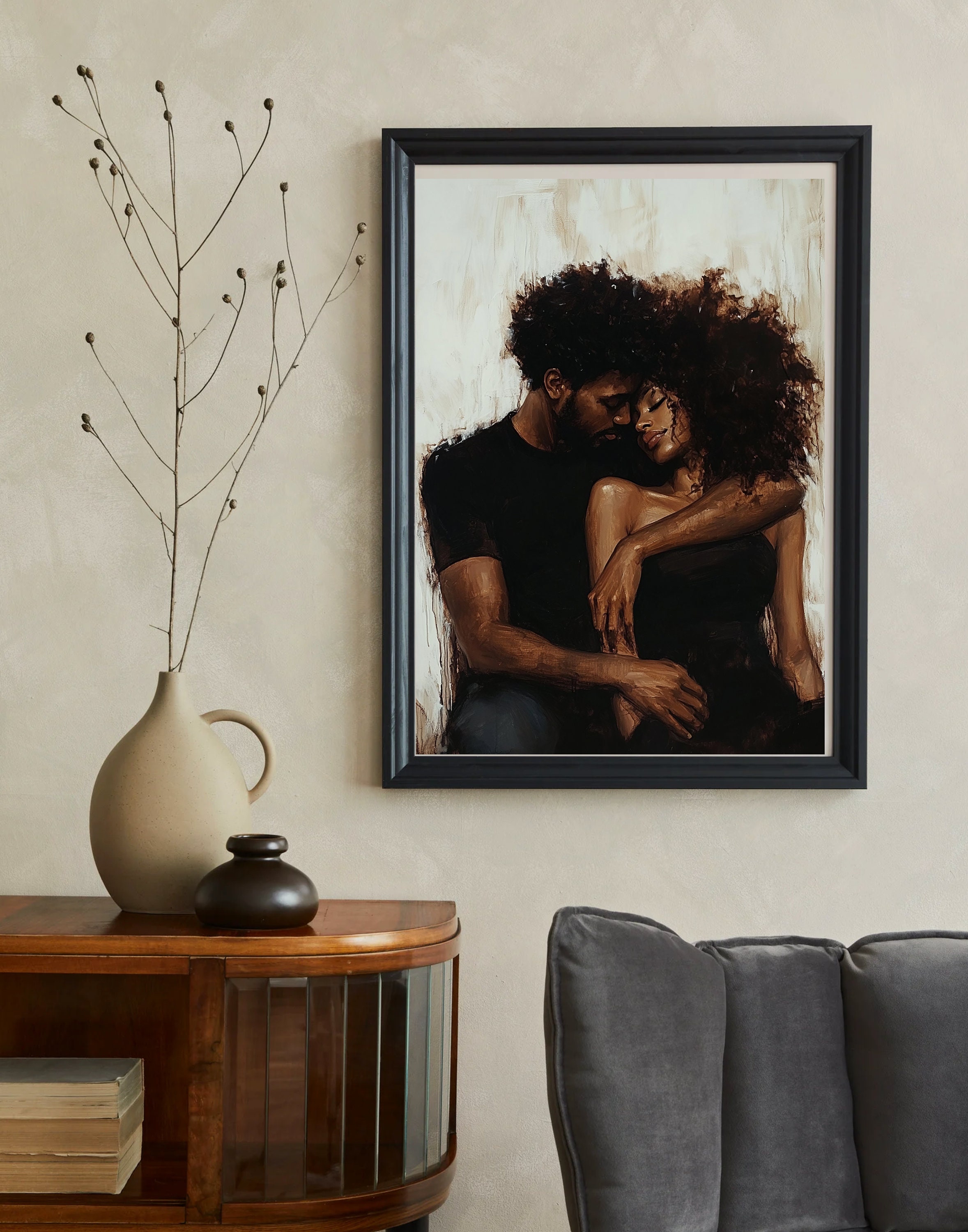 tangled-hearts-black-couple-printable-art-wall-art-black-love