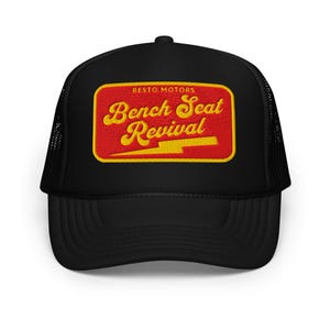 Bench Seat Revival Trucker Hat | Foam Trucker Cap, Classic Truck Lover Gift, Car Enthusiast Gift, Car Show Cap, K10 Truck, C10 Truck