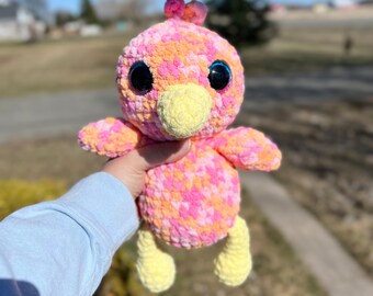 Crochet Plush Duck, Cute Stuffed Animal – Children's Toy, Nursery Decor