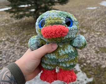 Crochet Plush Goose: Handmade Amigurumi, Children's Gift