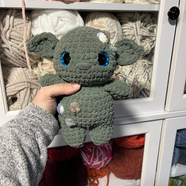 Häkeln Plushie Goblin Baby Süß Gehäkelte Goblin Amigurumi Gehäkelte Tier Geschenk Kinder Spielzeug Nettes Geburtstags-Geschenk