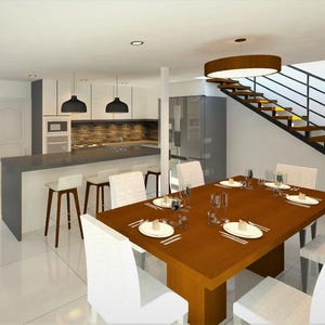 Minimalist interior design - Simple home interior - Custom interior and exterior design - Architecture - 3D - Realistic Visualization-Render