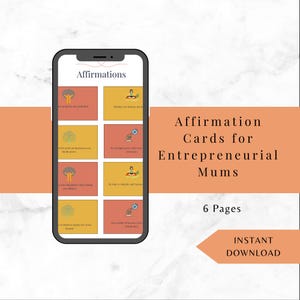 Cartes de vœux pour une maman entrepreneure | Cadeau maman patron | Motivation des mamans d'une petite entreprise | Mère qui travaille | Esprit positif