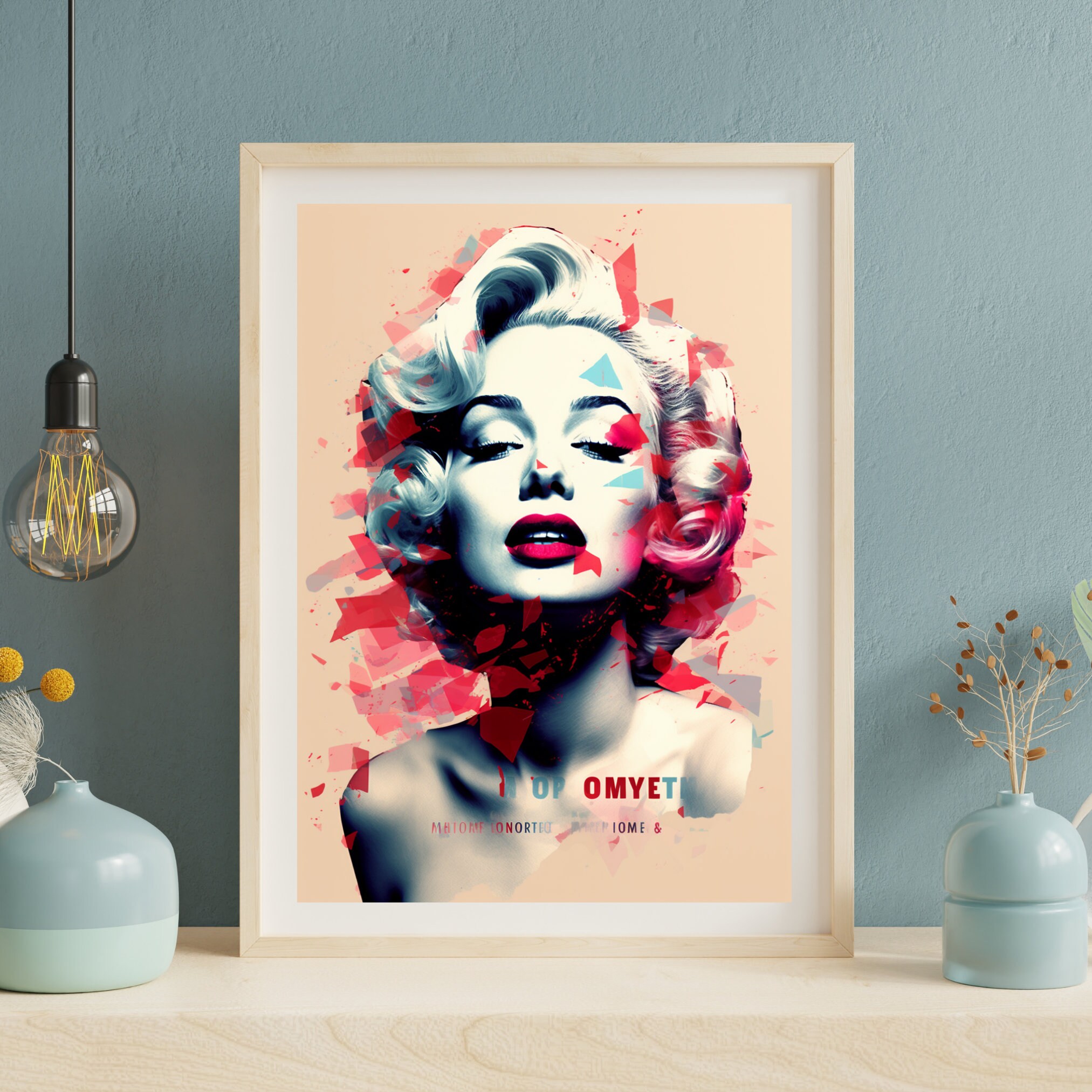 Marilyn Monroe Digital Art Poster High-quality Downloadable Wall Art ...