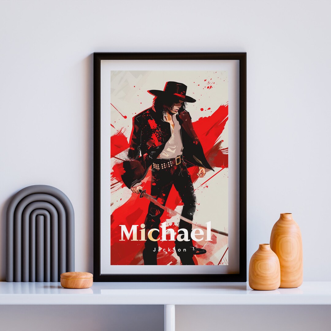 Michael Jackson Printable Digital Poster, Wall Art, Wallpaper, Famous ...