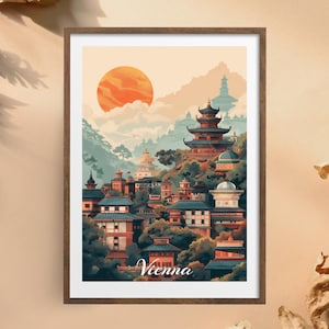 Vienna Austria Art Print: European City Travel Poster (Digital Download)