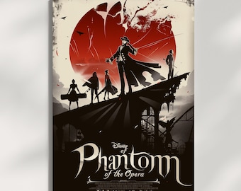 Phantom of the Opera Poster | Gothic Theatre Wall Art | Classic Musical Illustration Digital Download