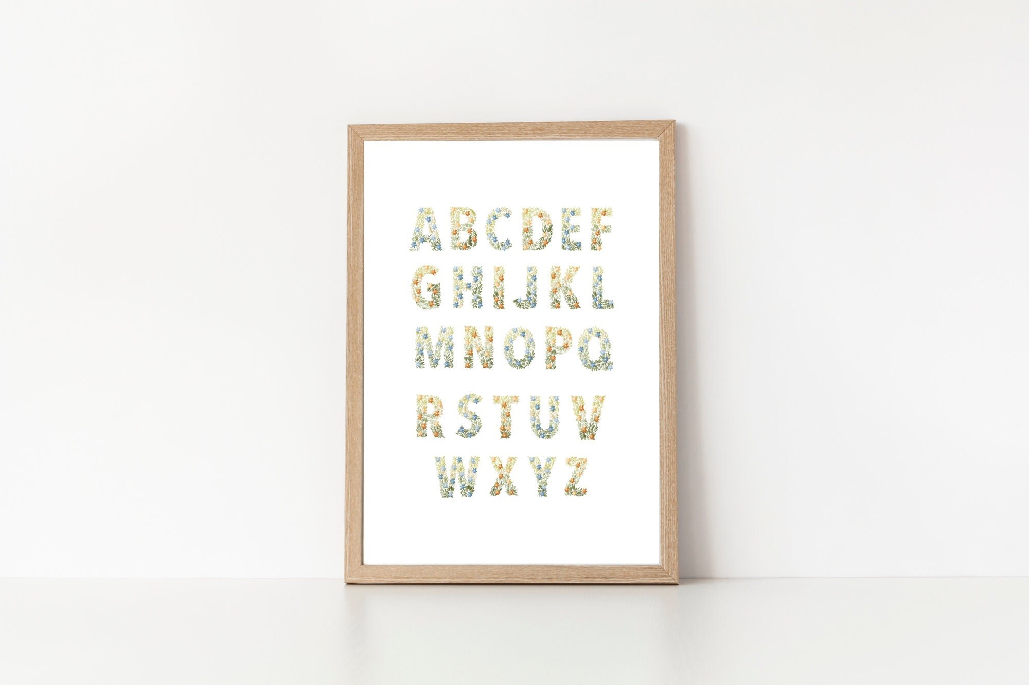花のアルファベットポスター | 教育 | ホームスクール | 教室 - Etsy 日本
