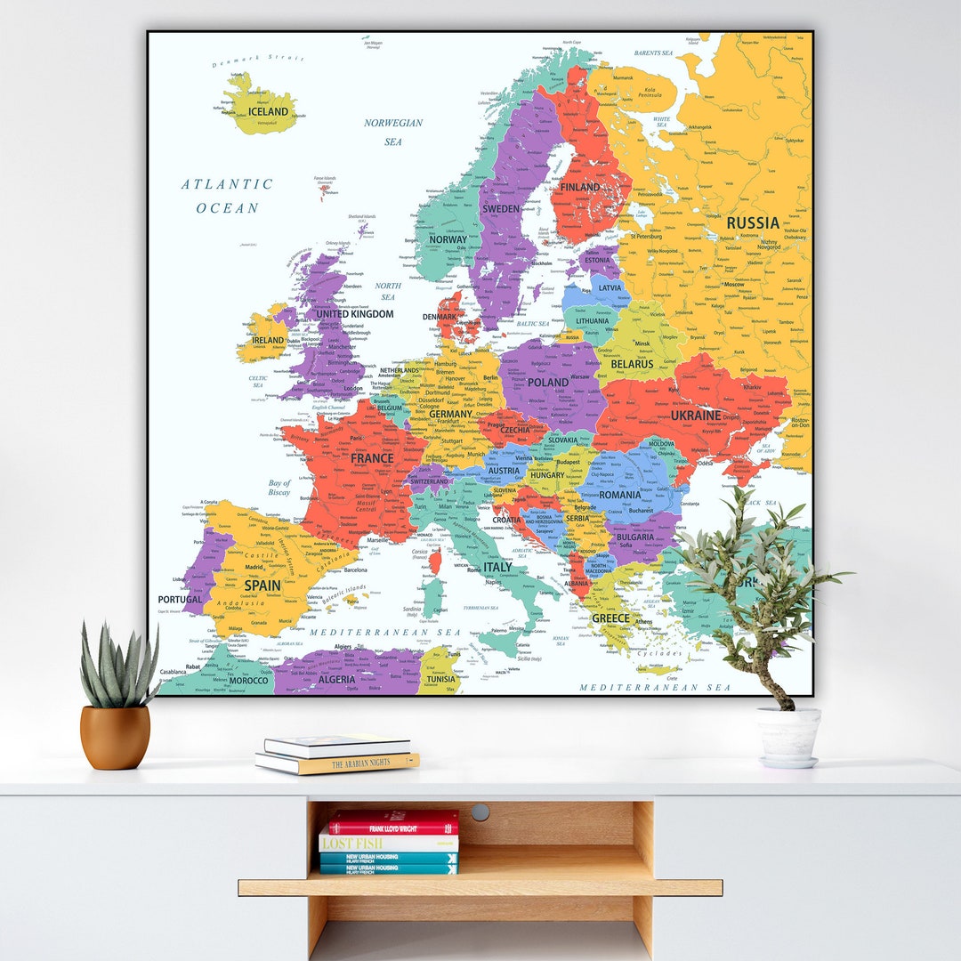 Printable Political Map of Europe Countries of Europe Political Map Digital European Map ...
