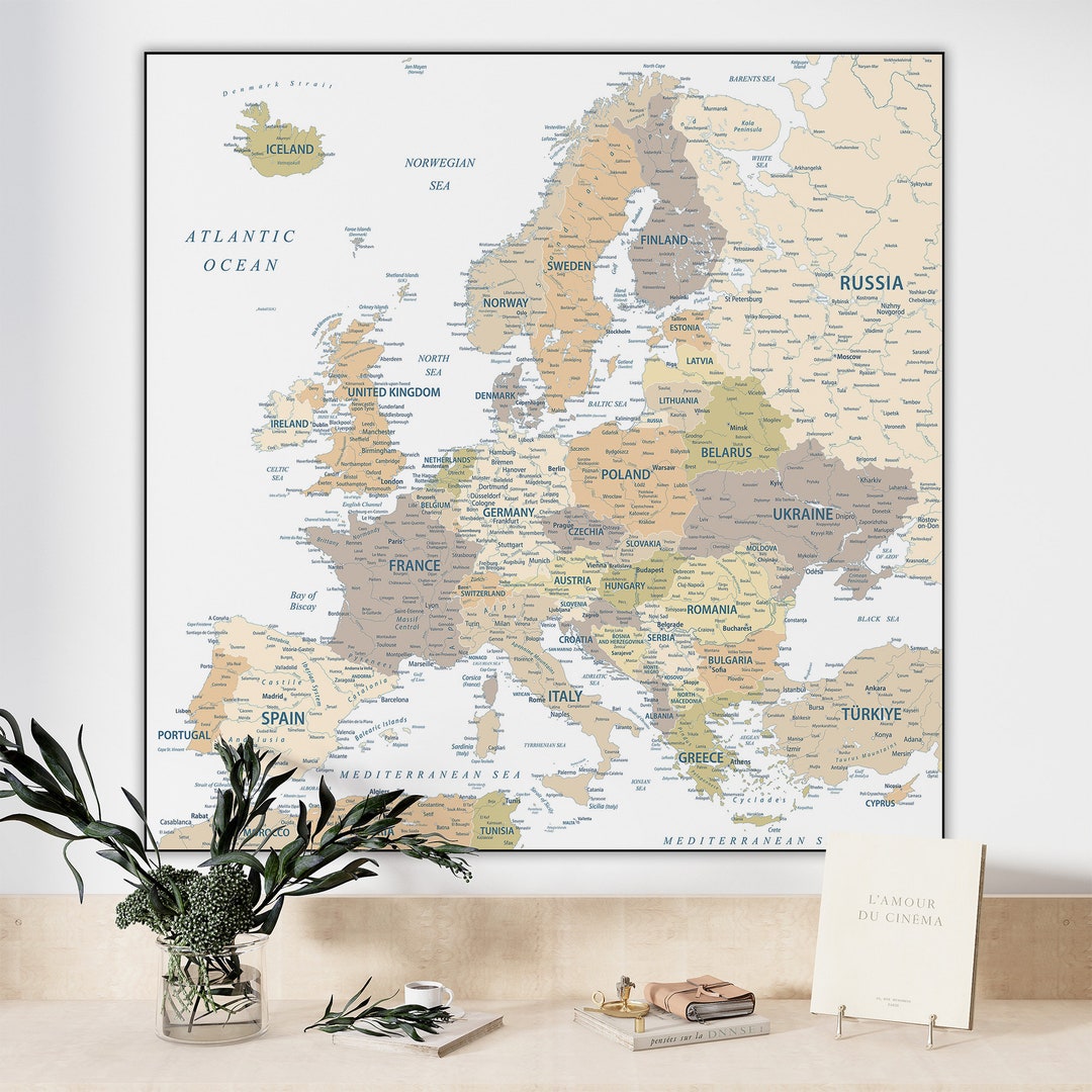 Europe Printable Map Detailed - Il 1080xN.6002953871 Er9e 