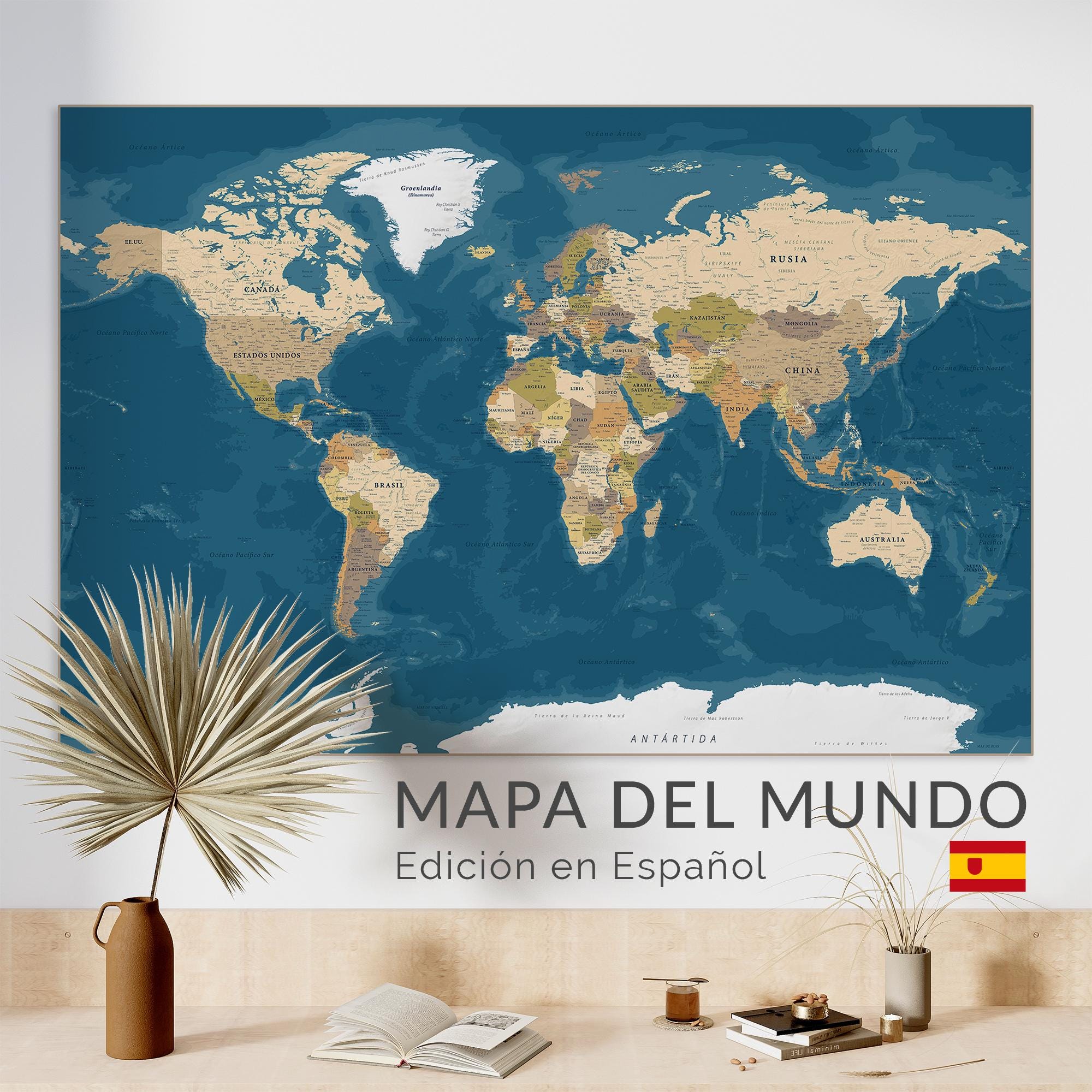 Carte du Monde Poster Mural | Gallery wall art prnts, World map art