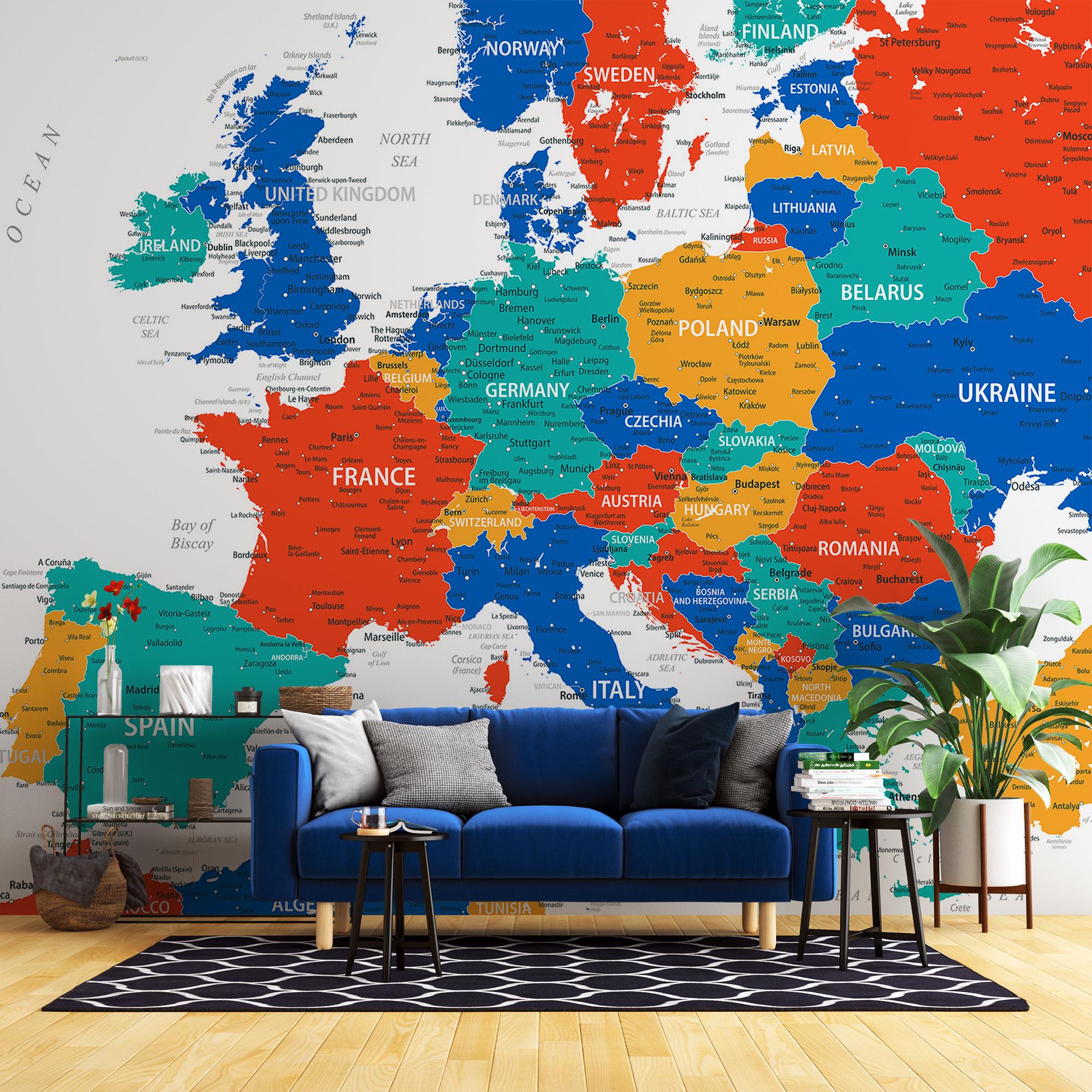 Digital Political Map of Europe - Download Highly Detailed Travel ...
