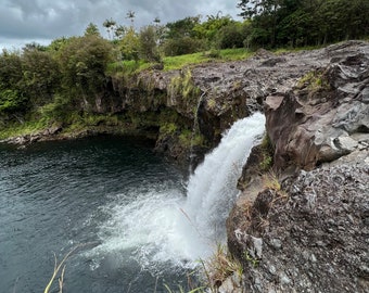 Waterfall print, Hawaii