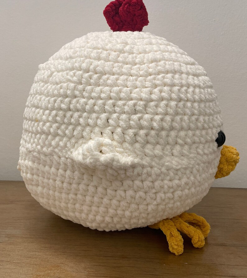 Super soft Crochet Chicken Stuffed Animal 画像 2