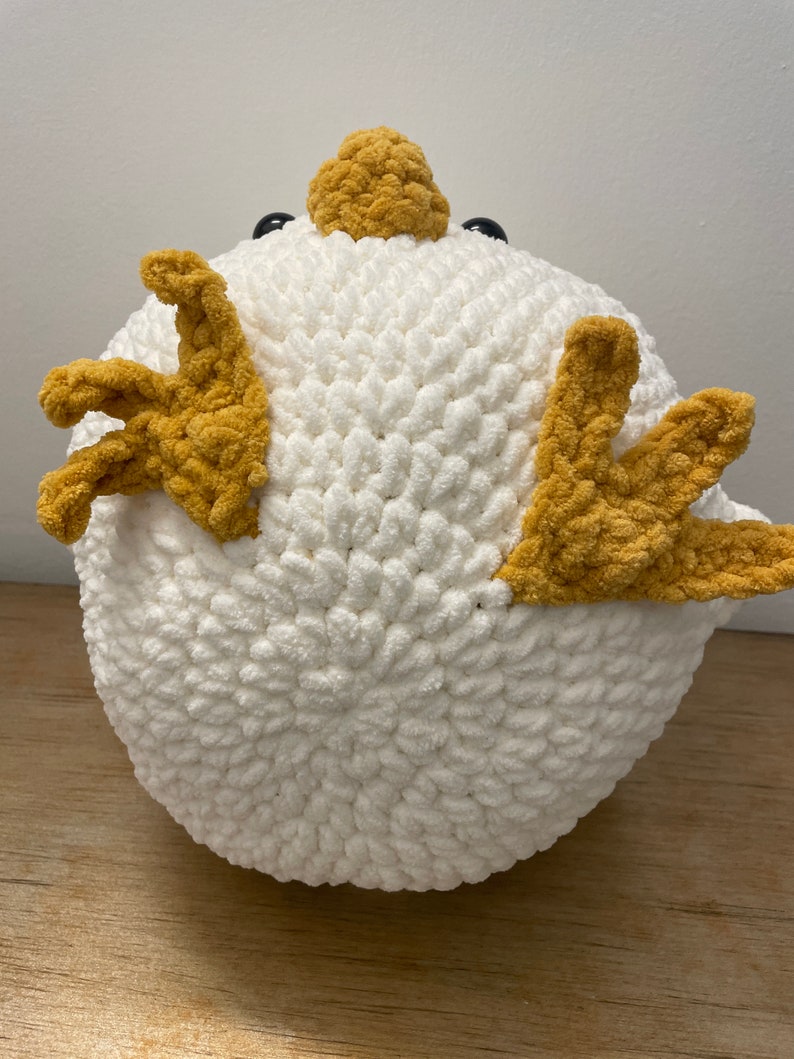 Super soft Crochet Chicken Stuffed Animal 画像 4