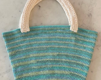 Handmade Crochet Tote - 100 % Cotton