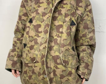 XL Vintage Outdoorsman Kanada Camo Schwerer Mantel