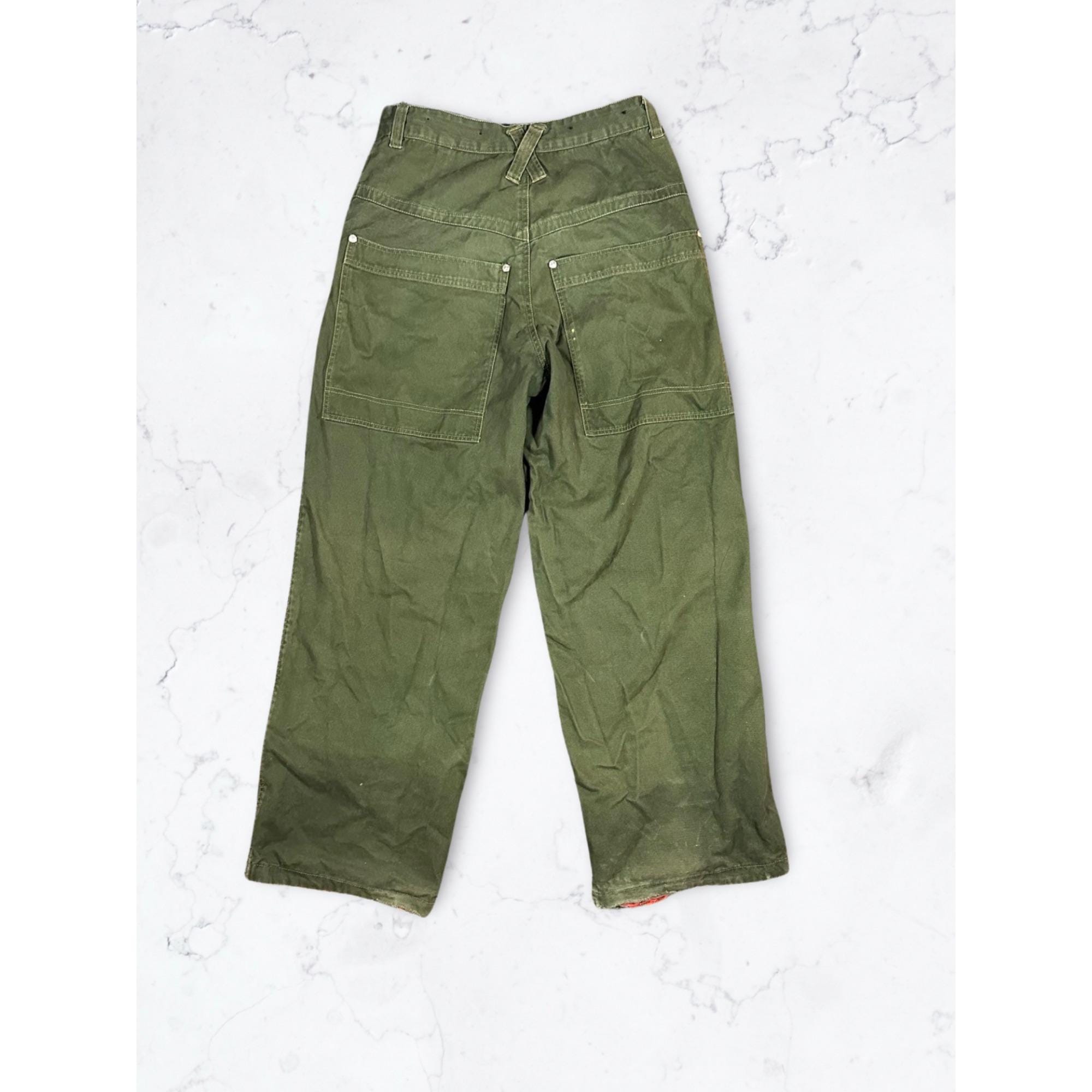 パンツ macgear sible pants orange & green macgear riversible pants orange & green - メルカリ
