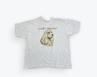 Vintage 1990 Cocker Spaniel Dog T