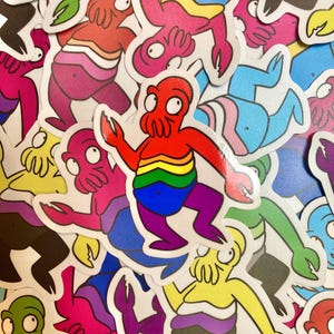 LGBTQ Zoidberg Futurama Aufkleber