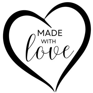 Cartes d'étiquettes de produit Made with Love - La touche finale parfaite pour vos créations