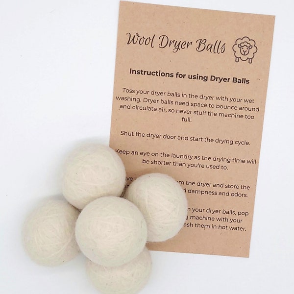 Wool dryer balls instructions printable