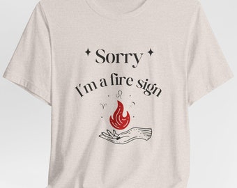 Aries Fire Sign Shirt, Zodiac Sign T-shirt, Astrology Tee, Leo Shirt