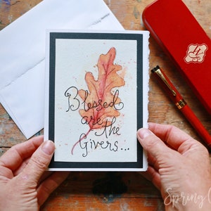 Biglietto d'auguri acquerello originale 5x7, biglietto d'auguri vuoto per tutte le occasioni, dipinto a mano, incorniciabile, con bordo frastagliato, arte murale astratta