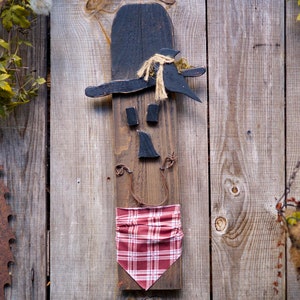 Yard And Garden Décor 24" Scarecrow Autumn Porch Décor Slim Jim Is A Primitive Scarecrow Hand-painted Beautifully On Rustic Barnwood Plank