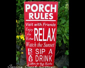 Hand-painted Wood Sign Custom Porch Décor For Your Home Beautifully Handcrafted On A Rustic Plank