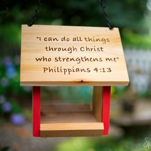 Personalized Cedar Bird Feeder: Handcrafted Pacific Northwest Design