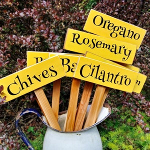 Garden Markers Personalized Vegetable Markers Hand-painted With Custom Colors And Fonts On Upcycled Barnwood