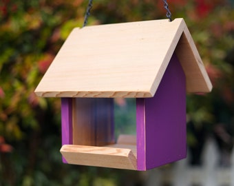 Songbird Feeder Beautifully Handcrafted For Wild Birds From Pacific Northwest Cedar