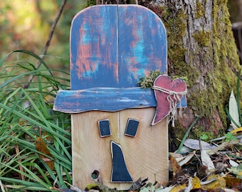 Scarecrow Hand-painted Primitive Wood Autumn Porch Decor Beautifully Handcrafted And Hand-painted On Rustic Barnwood Planks For Fall Display