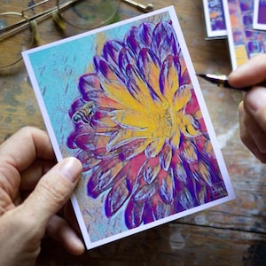 Floral Post Card Set Photo Art Post Card Handmade 4x5.5 Frameable Photography Art By Veronica Blank Any Occasion Post Card