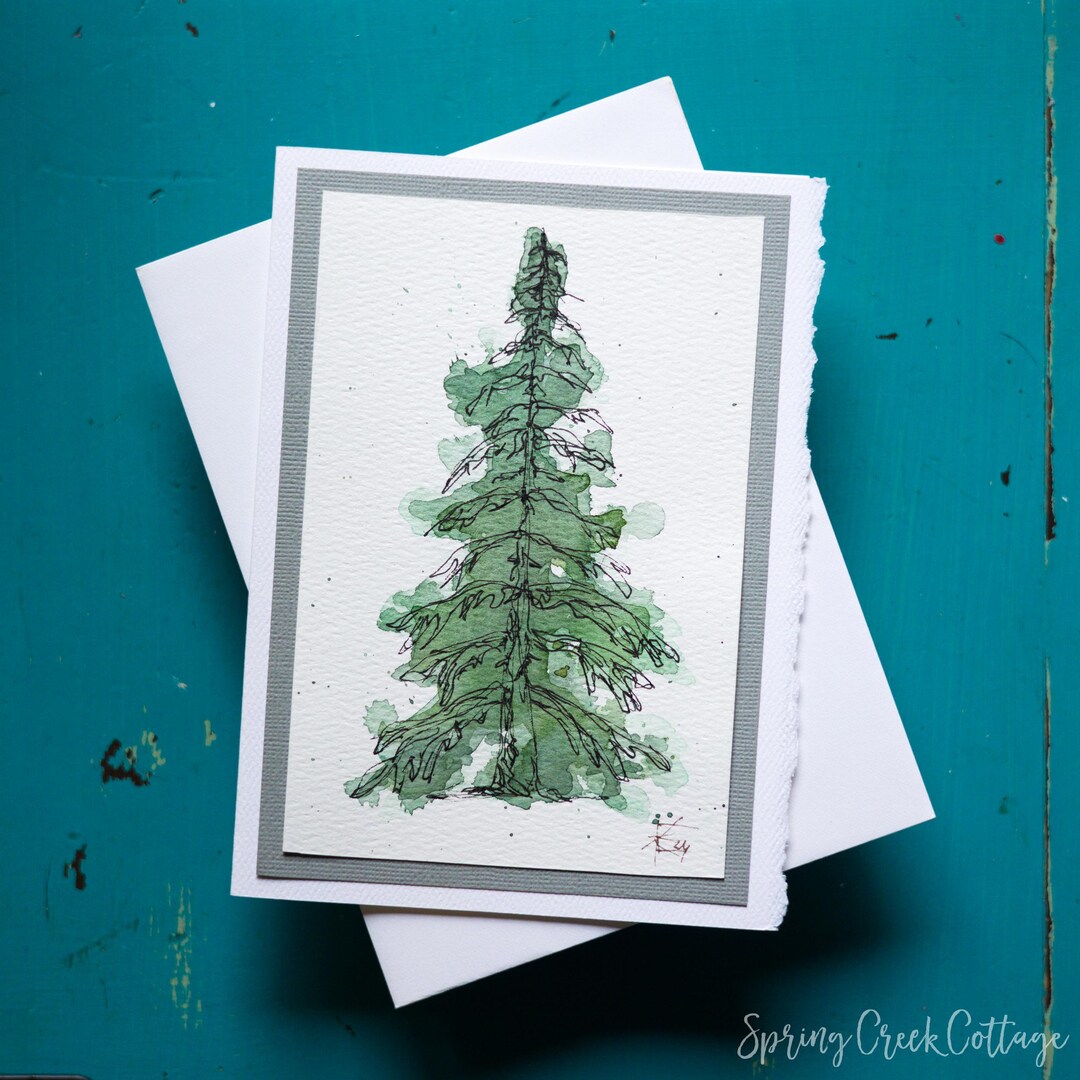 Original Watercolor 5x7 Blank Greeting Card for All Occasions Hand ...