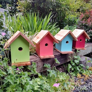 Handgefertigtes Vogelhaus aus Zedernholz: Singvogel Nistkasten, Holz aus dem pazifischen Nordwesten